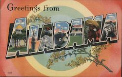 Greetings from Alabama Postcard