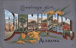 Greetings from Birmingham Alabama Postcard Postcard Postcard