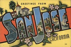Greetings from San Jose Postcard