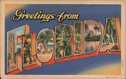 Greetings from Florida Postcard