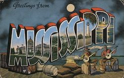 Greetings from Mississippi Postcard