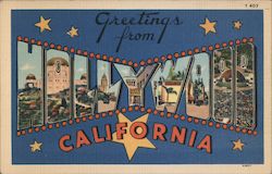 Greetings from Hollywood California Postcard Postcard Postcard