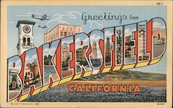 Greetings from Bakersfield Postcard