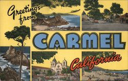 Greetings from Carmel Postcard