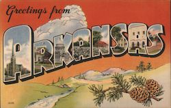 Greetings from Arkansas Postcard Postcard Postcard