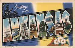 Greetings from Arkansas Postcard