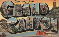 Greetings from Grand Canyon Grand Canyon National Park, AZ Postcard Postcard Postcard