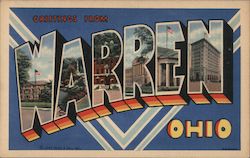 Greetings from Warren Ohio Postcard Postcard Postcard