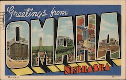 Greetings from Omaha Postcard