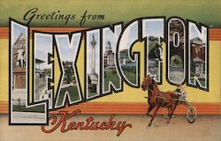 Greetings from Lexington Kentucky Postcard Postcard Postcard