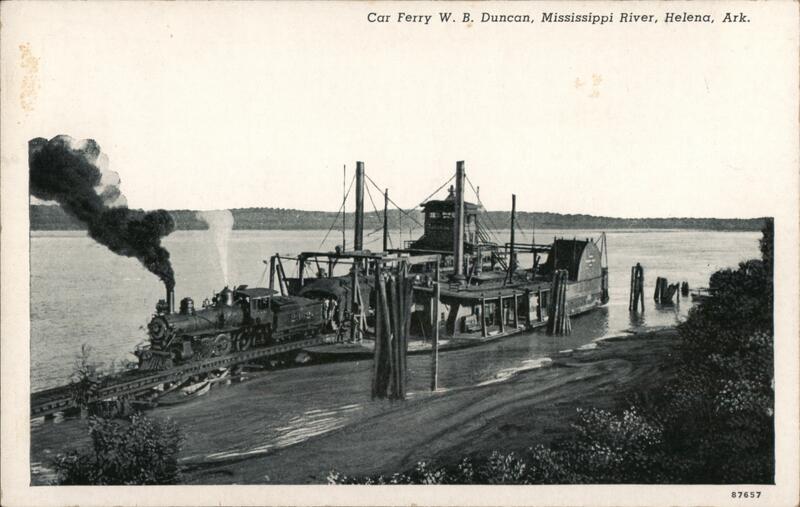 Car Ferry W. B. Duncan, Mississippi River Helena Arkansas