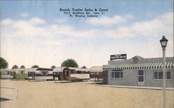 Busick Trailer Sales & Court Fort Wayne Postcard