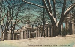 Washington and Lee University in Winter Lexington, VA Postcard