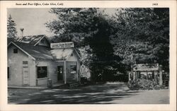 Store and Post Office Cedar Glen Postcard