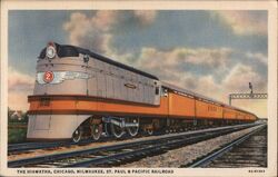 The Hiawatha Train Postcard