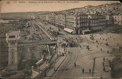 Boulevard de la Republique Alger Postcard