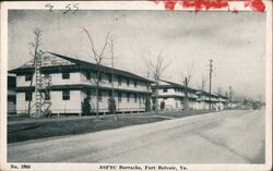 ASFTC Barracks Fort Belvoir Postcard