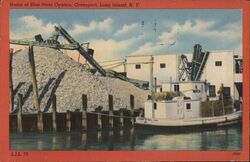 Home of Blue Point Oysters Postcard