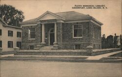 Floyd Memorial Library Greenport Postcard