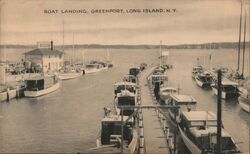 Boat Landing Greenport Postcard