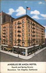 Angelus De Anza Hotel Los Angeles Postcard
