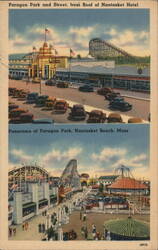 Panarama of Paragon Park Postcard