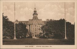Old Main State College Postcard