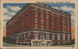 George Washington Hotel Winchester Postcard