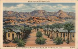 Street of Cottages at Furnace Creek Ranch Postcard