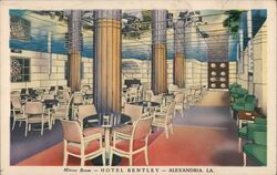 Hotel Bentley Mirror Room Postcard