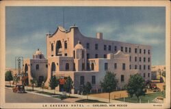 La Caverna Hotel - Gateway to Carlsbad Caverns Postcard