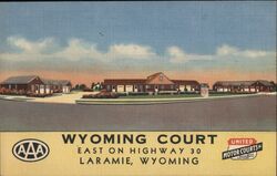 Wyoming Court Laramie Postcard
