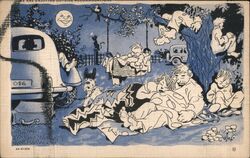 We Are Enjoying Outside Accommodations Teich Production Proof Postcard