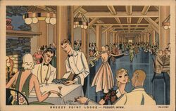 Breezy Point Lodge Postcard