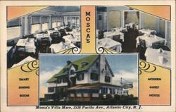 Mosca's Villa Mare Atlantic City Postcard