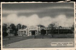 Bangor Park Swimming Pool Postcard