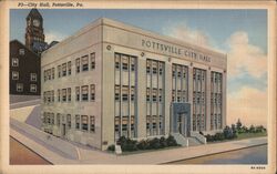 Pottsville City Hall Postcard