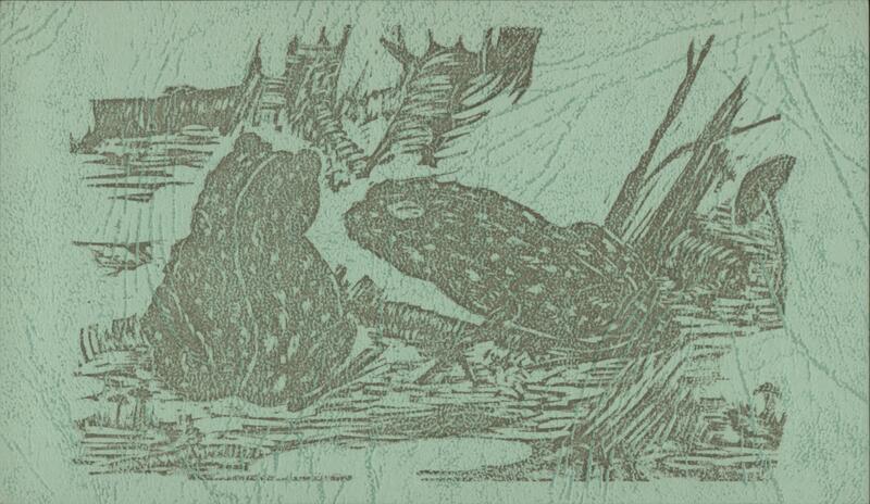 Frogs Gwen F. Frostic Block Prints