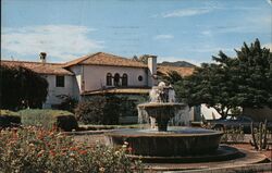 Hotel Playa de Cortes Fountain Postcard