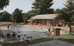 The Swimming Pool The Northfield Hotel Postcard