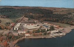Laurels Hotel and Country Club, Monticello, NY - Aerial View Postcard