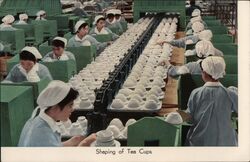 Noritake China - Shaping of Tea Cups Postcard