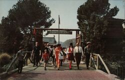 Frontierland Entrance, Disneyland Postcard
