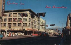 Greetings from San Bernardino, California Postcard