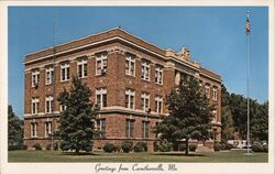 Pemiscot County Court House Postcard