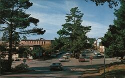 Ocean Avenue, Carmel, California Postcard