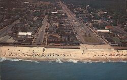 Aerial View Rehoboth Beach Delaware Postcard