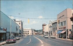Wall Street, Norwalk, Conn Postcard
