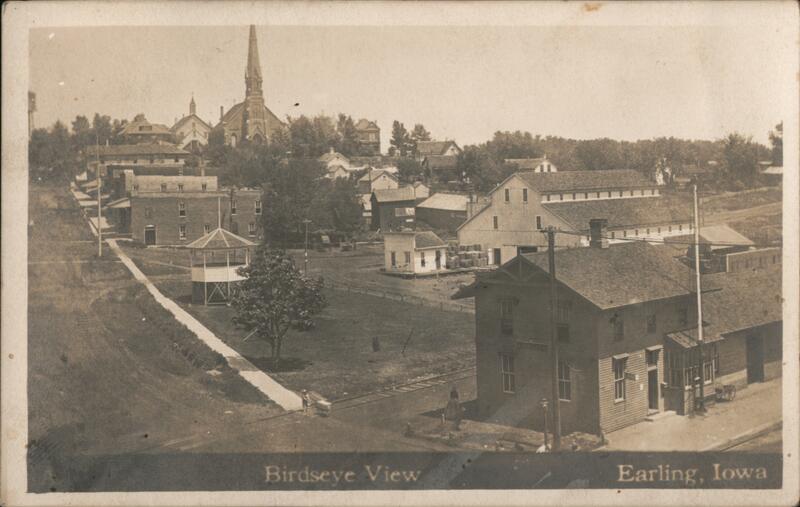 Bird's Eye View of Earling, Iowa