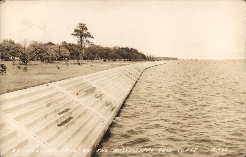 25-Mile Seawall on the Mississippi Gulf Coast Biloxi
